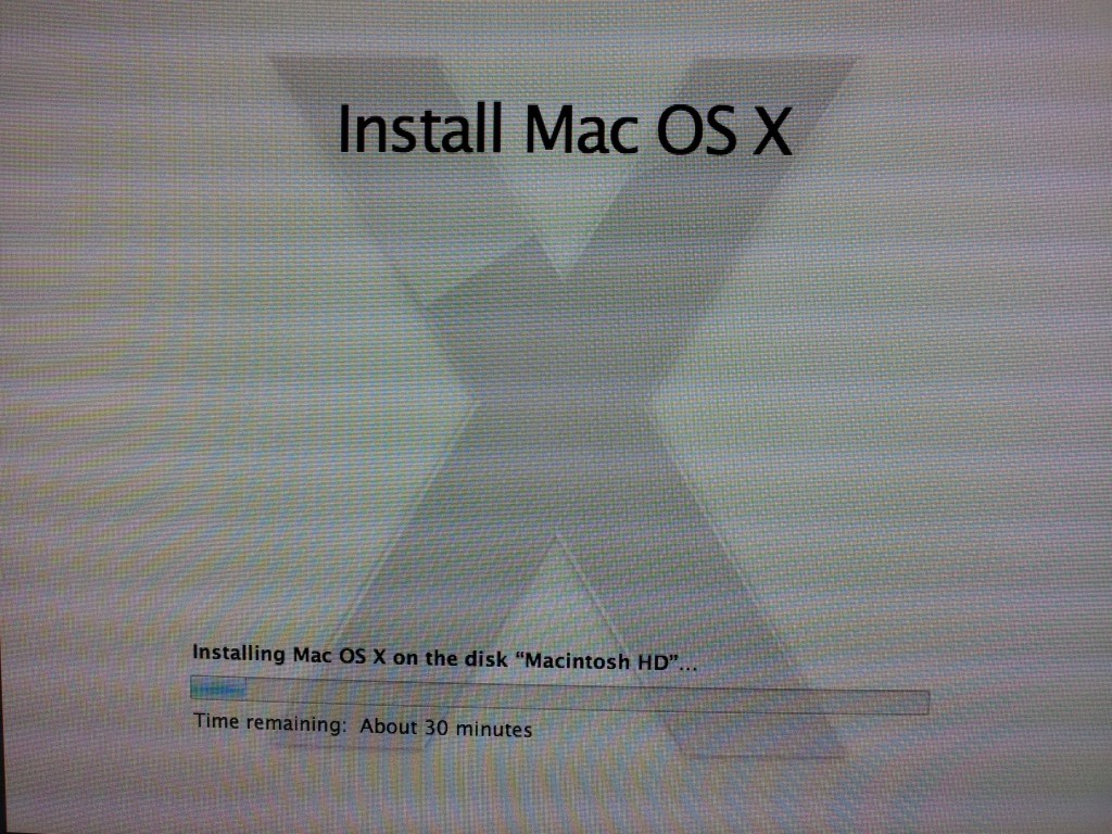 OS X Lion 10.7 Installing OS X Lion 10.7 Installing